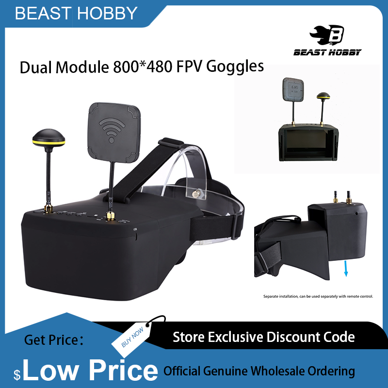 Skyzone Cobra X V2 Fpv Goggles - Lunettes FPV EV800D 5.8G 40CH Diversity