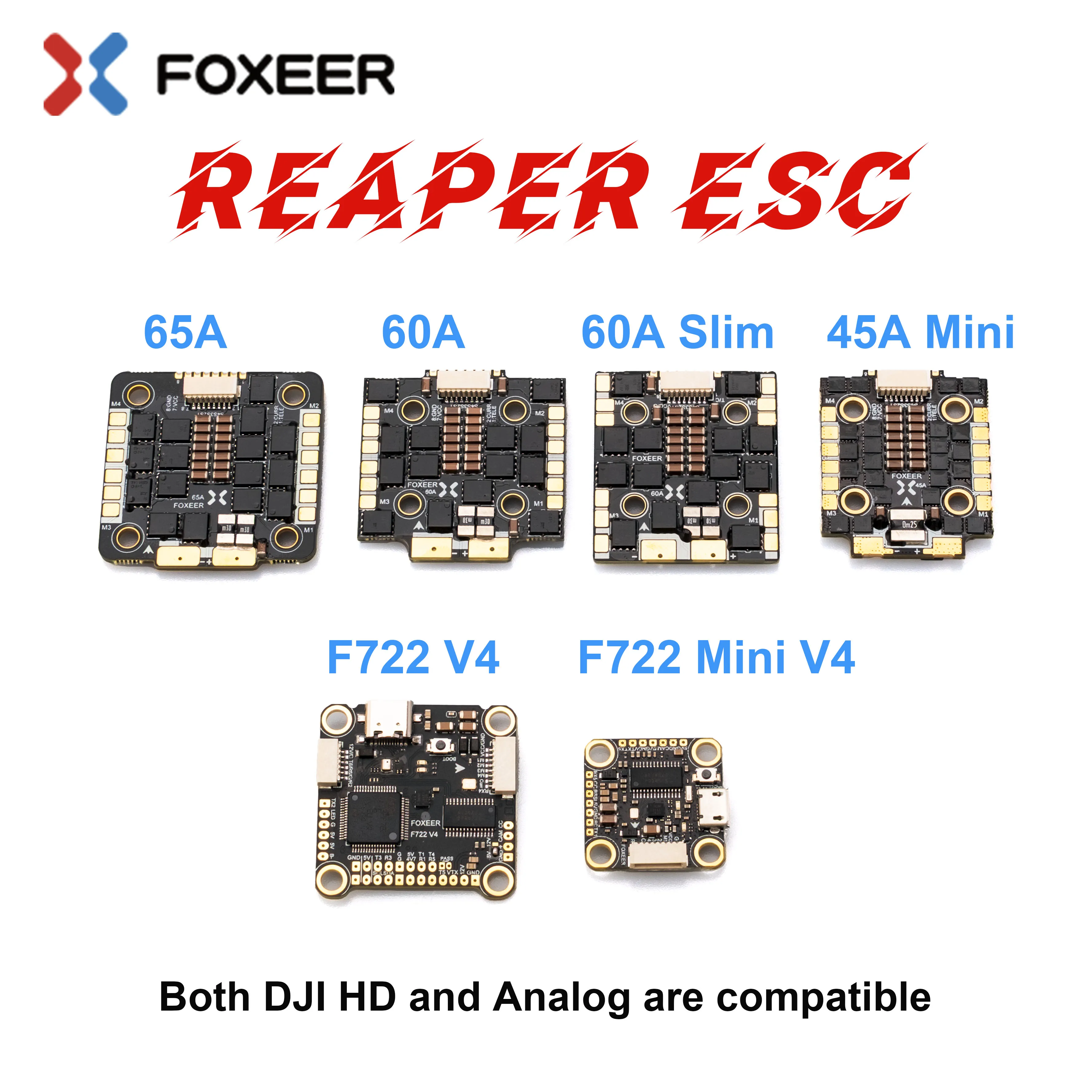 Foxeer Reaper F4 128K 45A 60A  - Foxeer Reaper F4 128K 65A Esc avis et prix